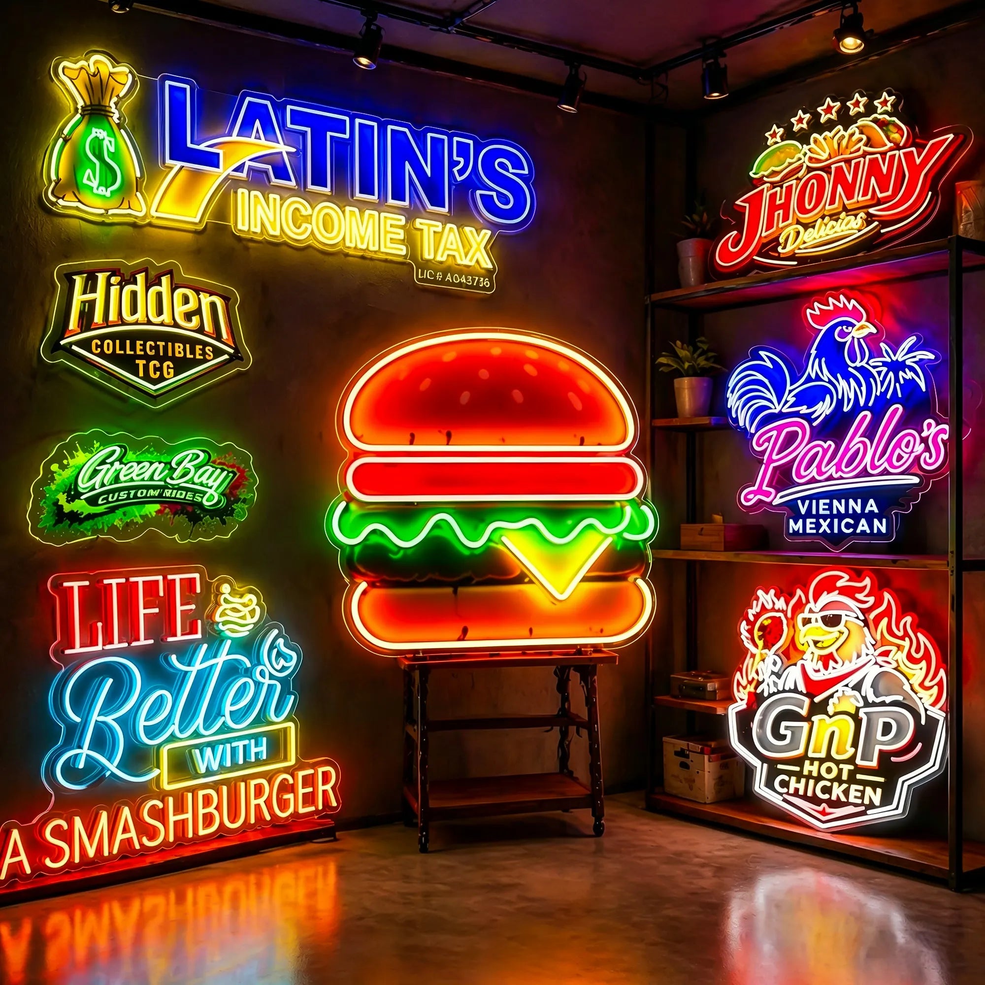 Manufacturer Custom Business Neon Sign UV Neon Sign LED Logo Sign Illuminated Branding Display Storefront Advertising Signage