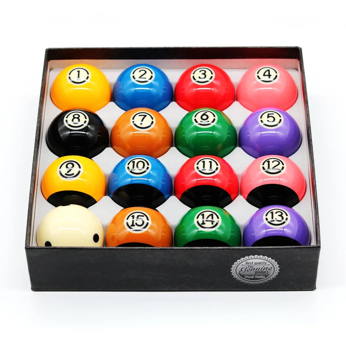Hot Selling Premium Quality Resin 16pc Set Box 57.2MM Billiard Pool Ball for Sale