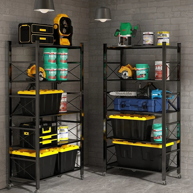 Iron Four Tier Standing Type Non-Folding Durable Stable Eco-Friendly Multifunction Storage Rack Honghe Customizable Color for