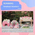 Original Design Strawberry-Themed Waterproof and Chew-Resistant Large Hamster Hide MegaBDM