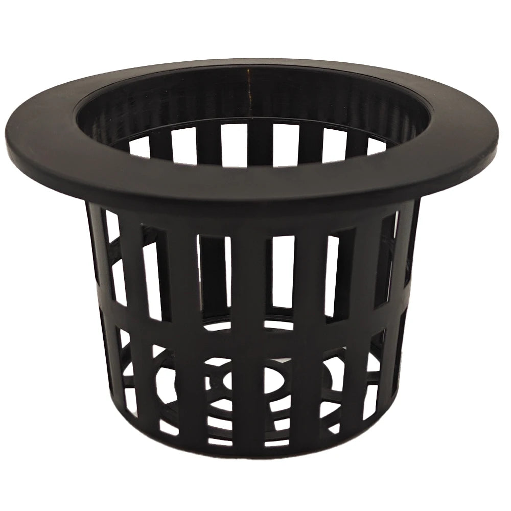 3 Inch Hydroponics Plastic Black/Transparent Mesh Net Pot Cup