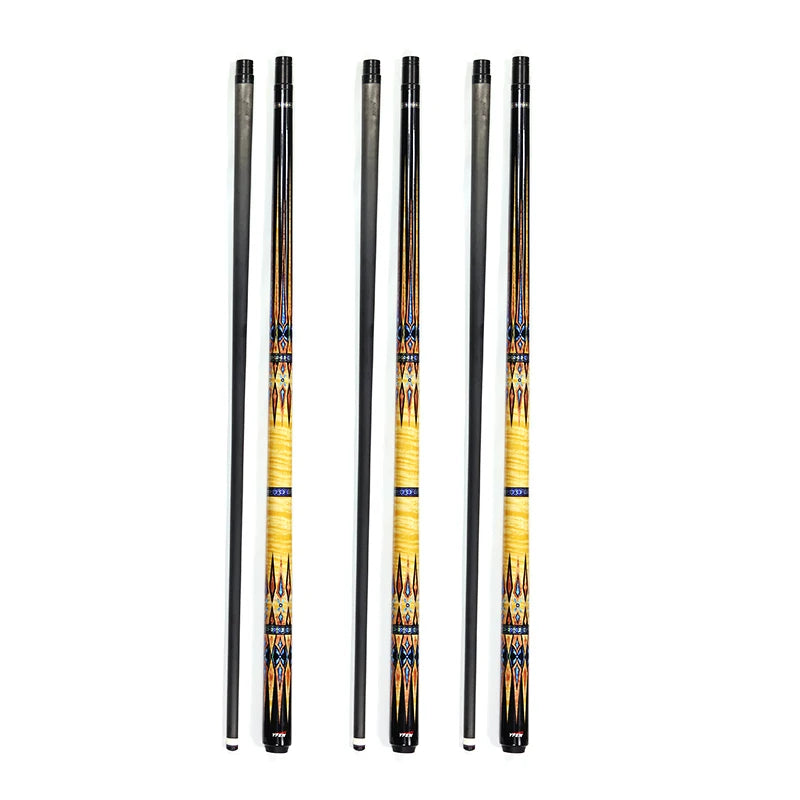 Premium YFEN M3 58" Carbon Fiber 12.5mm 1/2 PC Billiard Cue with Extension