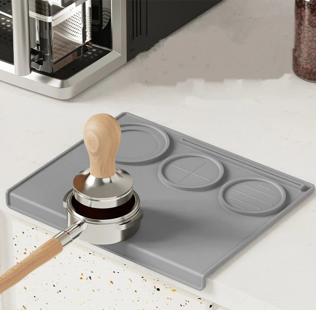 2025 Home Bar Coffee Shop Non-Slip Food Grade Silicone Mat Espresso Tamping Station Tamper Mat Tool Barista Essential Tool