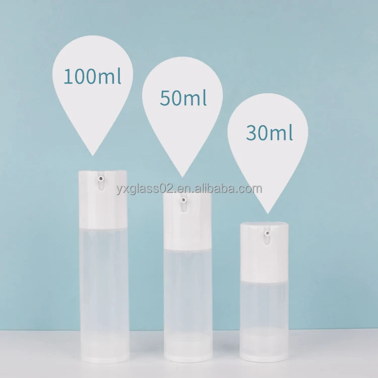 AS Spot Plastic Emulsion Vacuum Bottle Portable Isolation Cream Bottling Press Pump Vacuum Bottle Travel Distribution Bottle