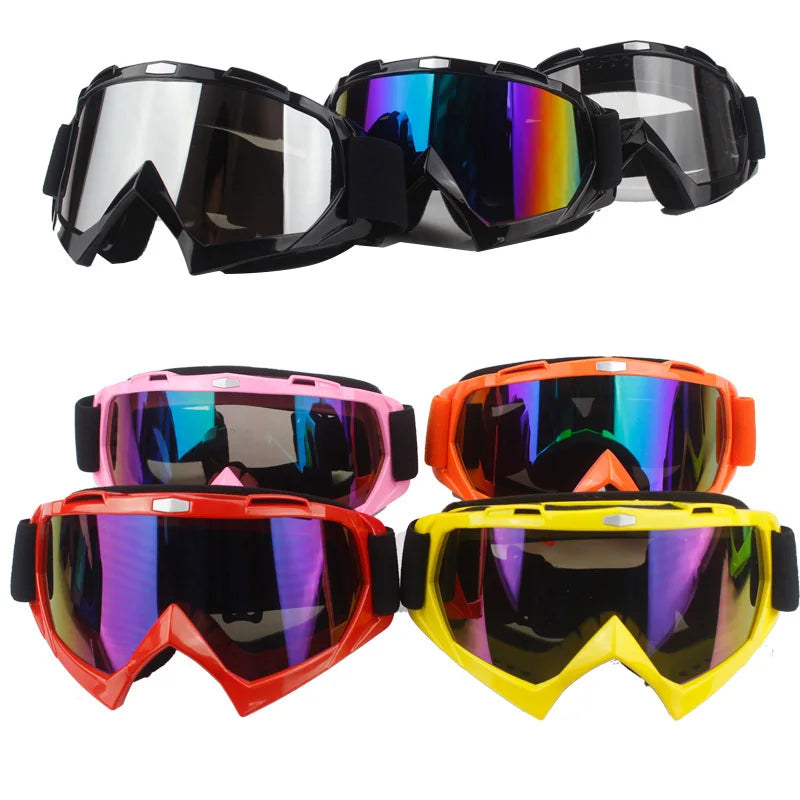 Windproof Outdoor Motorcycle Off-road Goggles Orange Men Motorcycle Glasses Custom with Different Coating Lens