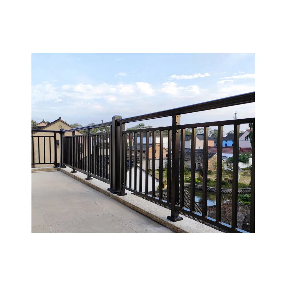 Fully Assembled Modern Design Aluminum Balcony Railing Popular Outdoor Indoor Deck Railing System With Iron & Metal Material
