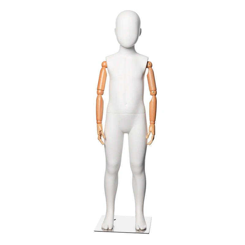 HXP-38H Abstract Articulated Kid Mannequin Fashion Kids Clothes Display Full Body Standing Children Mannequin
