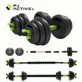 PINJIAN Gym Equipments Rubber Dumbbells Quickly Adjustable Fitness Multi Weight 20kg Dumbbell Set
