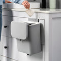 Kitchen Trash Can with Lid Hanging Waste Bin Plastic Bin for Wall Mounting Waterproof Compost Bin for Kitchen Motorhome Cupboard