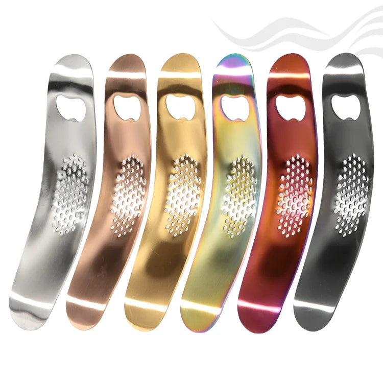 Hot Sell Multi-Functional Bottle Opener Rust-Resistant Heavy-Duty Garlic Mincer Crusher Tool Manual Stainless Steel Garlic Press