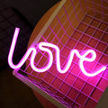 Love Neon Lights LED Letter Love Shape Confession Valentine's Proposal Love Neon Sign Wedding Party Decoration Lights USB LED
