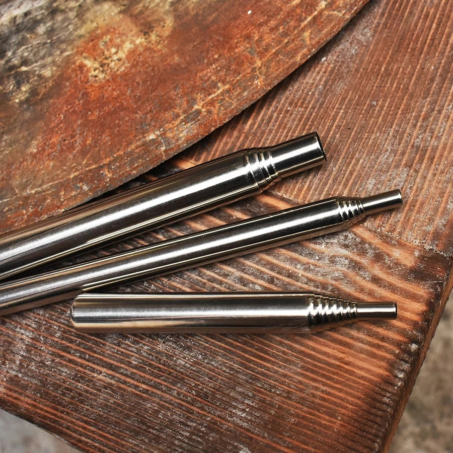 Small Size 6 Sections Pocket Bellow Two-end :lmprovement Outdoor Camping Portable Telescopic Fire Tube 6-section Fire Tube