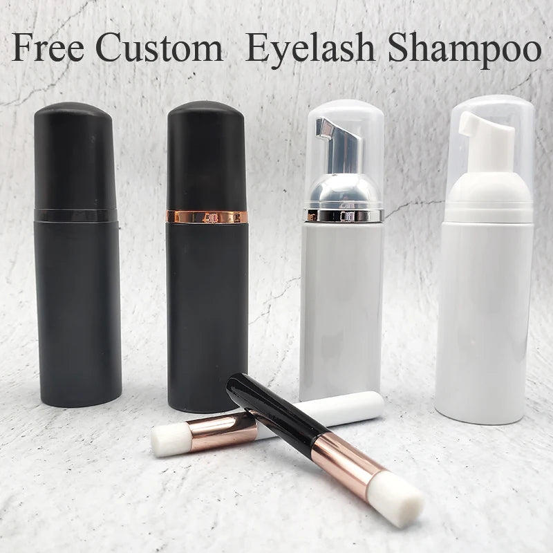 Wholesale Customize 15ml 20ml 25ml 30ml 50ml 60ml Colored Lash Foaming Cleanser Foam Pump