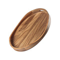 Long-Lasting Acacia Wood Serving Tray with Handles Decorative Tray for Living Room Coffee Table Breakfast in Bed Candle Display