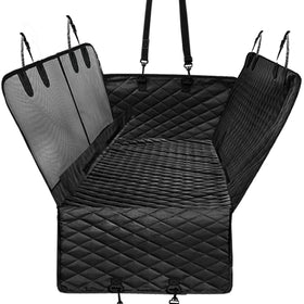 Waterproof Pet Cover with Visual Mesh for SUV Trucks & Cars Best Back Seat Dog Cover Protector for Dog Car Seat Cover
