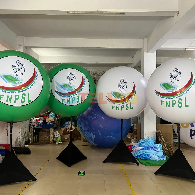 Party Event Decoration Inflatable Tripod Stand LED Light Ball Balloon