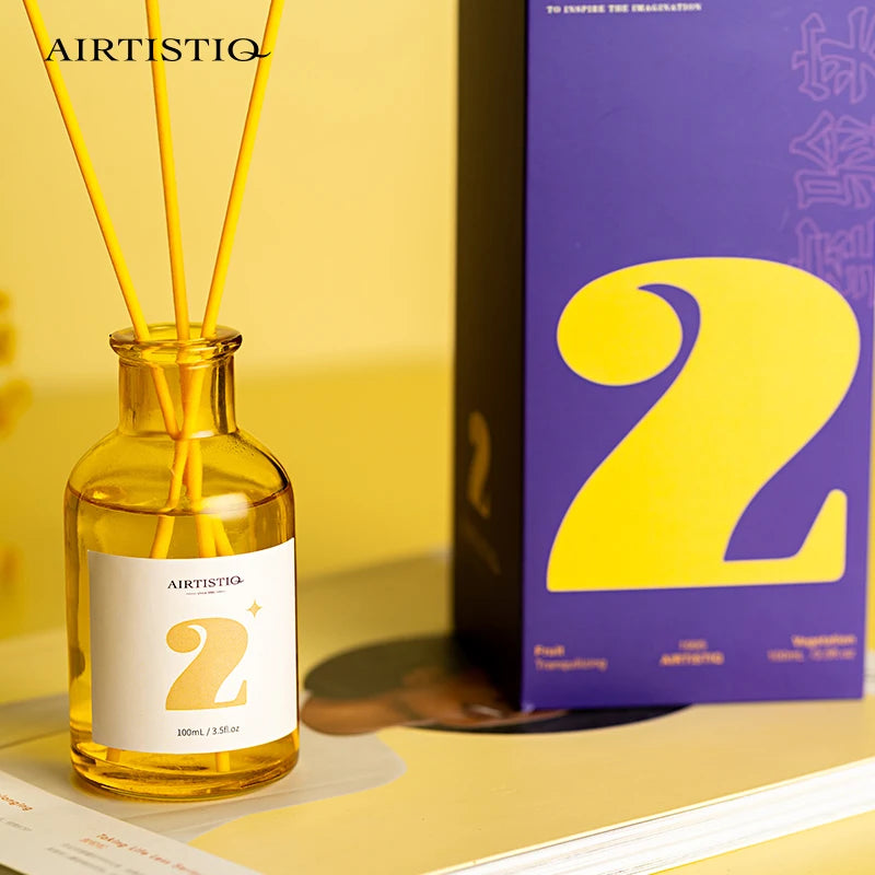 Home Fragrance Aromatherapy Air Freshener Glass Bottle Essential Oil Scent Diffuser 100ML