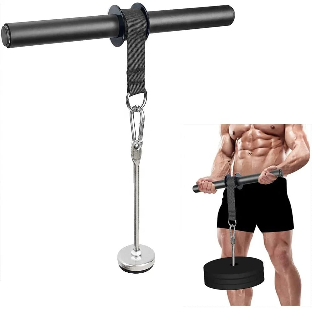 FDFIT Fitness Cable Attachment Power Strength Arm Exerciser Wrist Roller Forearm Blaster
