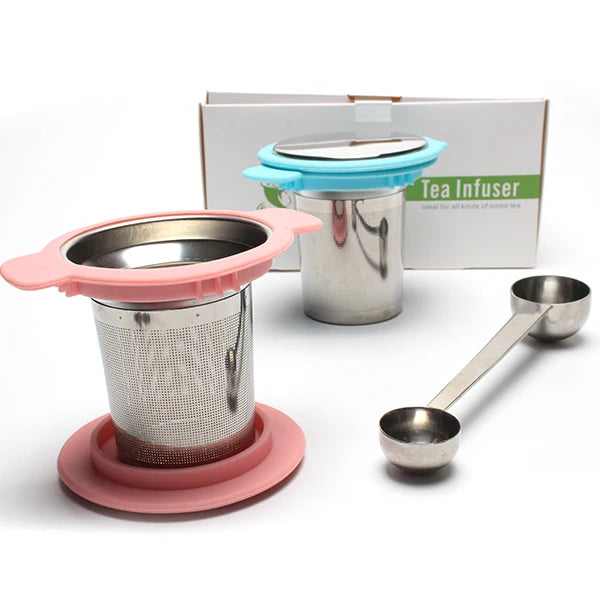Hot Sell Tea Filters Tea Scoop with Bag Clip Tea Strainers