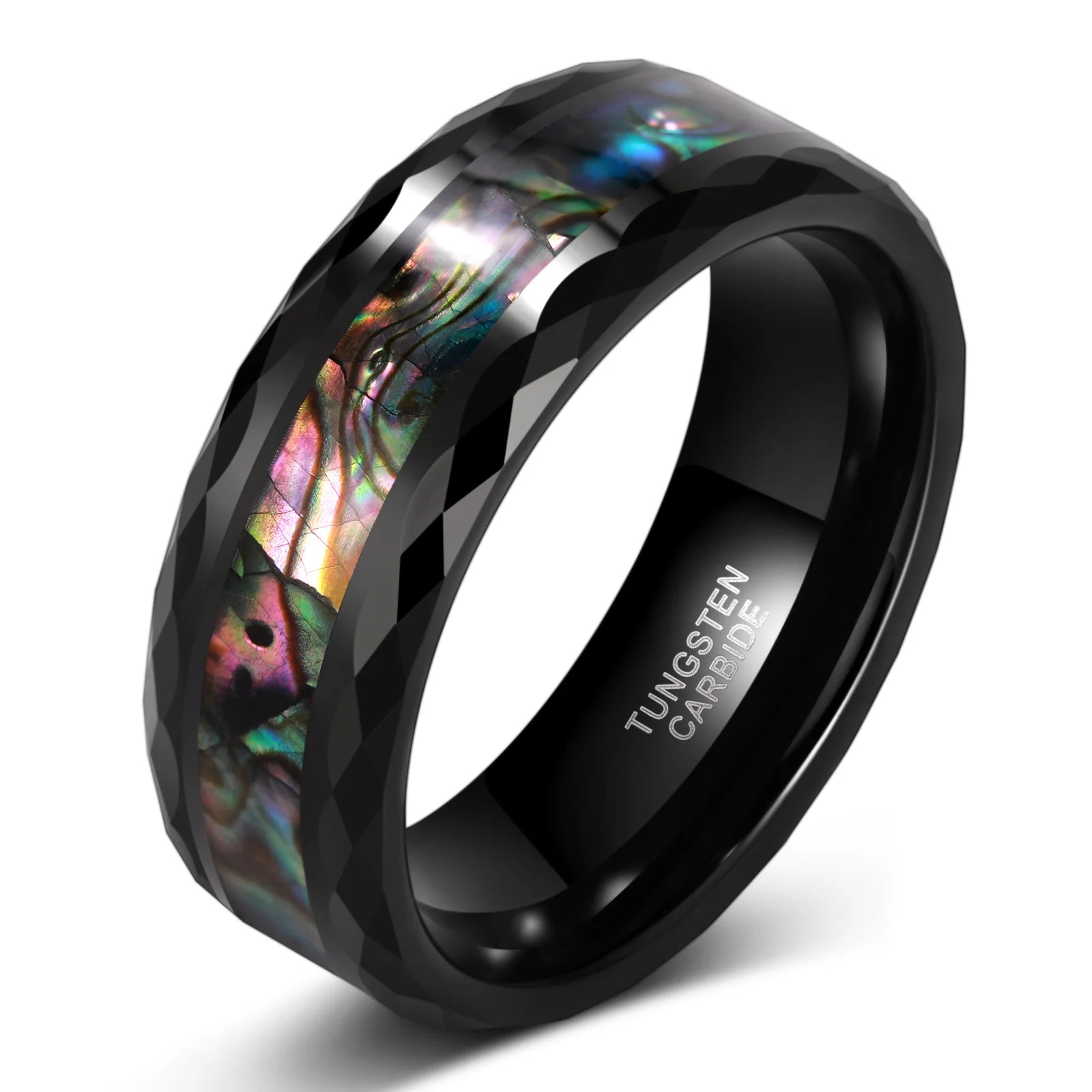 OAHLAN 6mm Green Ablone Tungsten Rings Special Tungsten Couple Ring Third Party Appraisal Wedding Rings Dropshipping