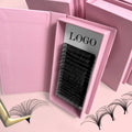 Wholesale Handmade Korean PBT Fiber Curl CC/D Natural Long Premium Volume Lash Extensions Lash Trays