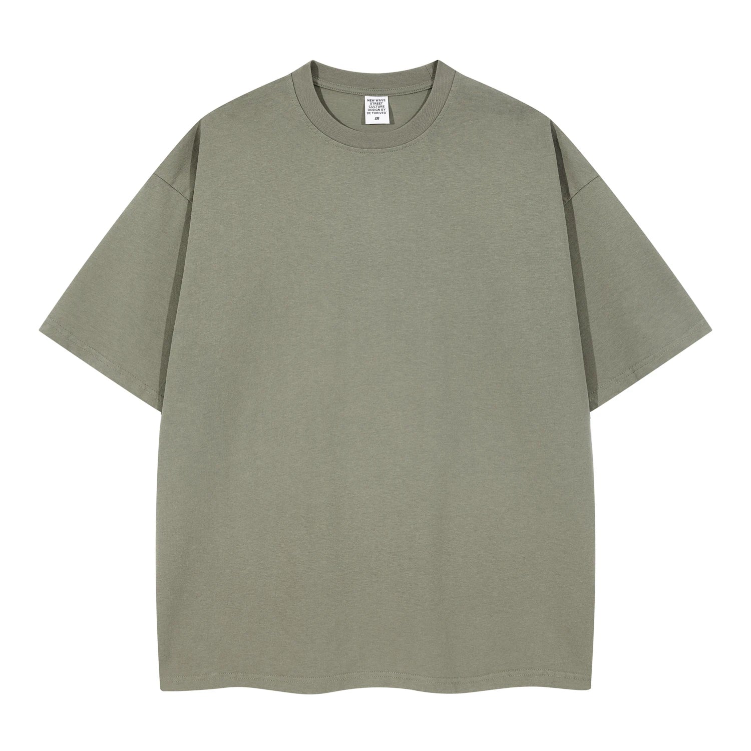100% Cotton Fabric Premium Solid Color Loose Men's T-Shirt Custom Logo Print Formal Summer Custom Logo Print Men's Blank Plain T