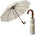 Custom Logo Automatic 10 Ribs Folding Umbrella Windproof Luxury Three Fold Portable Business Waterproof Wholesale