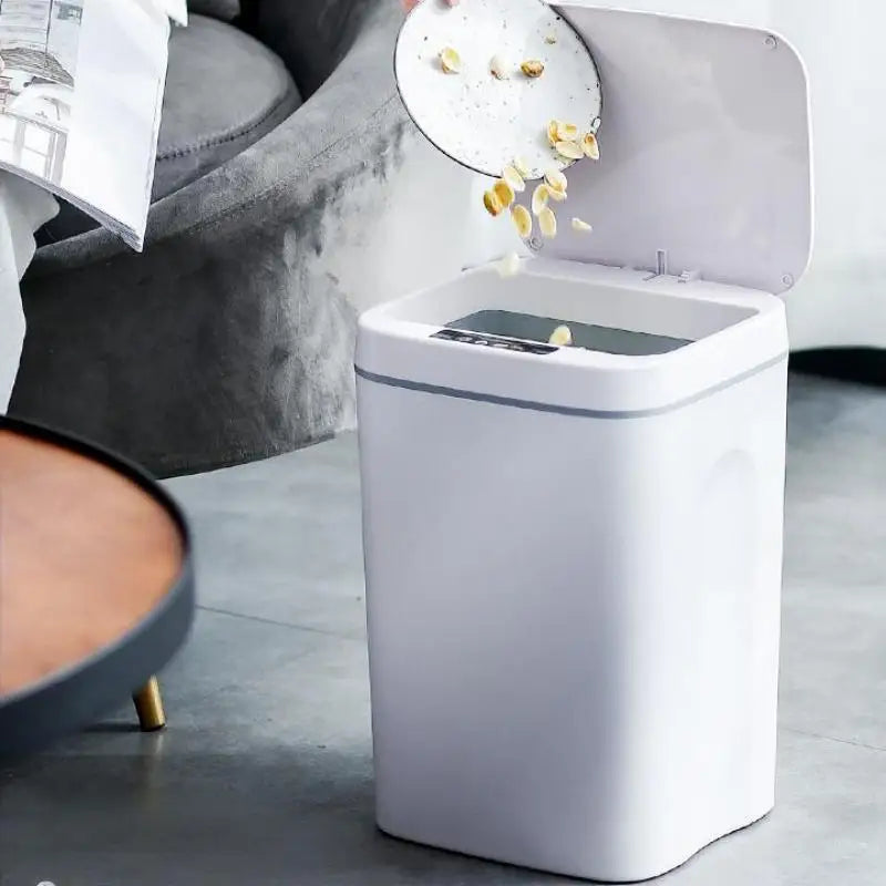 Smart Sensor Trash Can Touchless Rechargeable Waterproof Standing Waste Bins Automatic Waste Bin for Home Office
