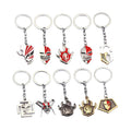 Anime Flame Skull Metal Pendant Keychain Kurosaki Ichigo BLEACH Keychain