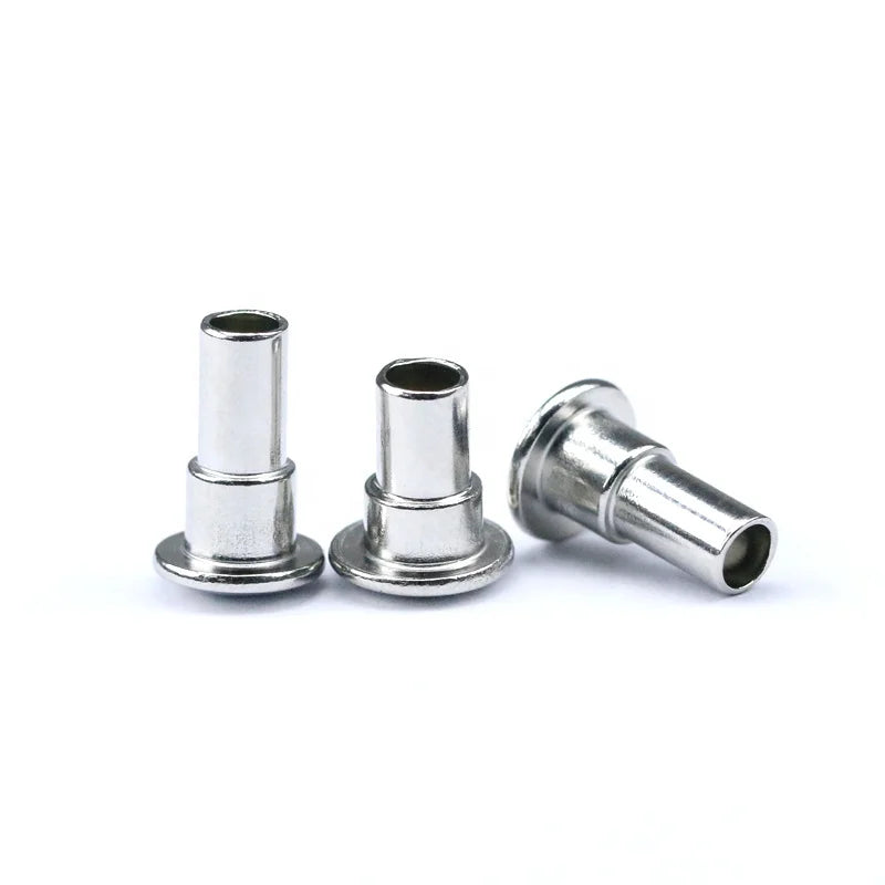 Custom Flat Head Stainless Steel Rivets Origin Factory Semi-Tubular Shoulder Step Rivet Product