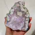 Flower Agate Slab Raw Polished Cherry Blossom Agate Crystal Slices Natural Sakura Agate Plate 11-20 cm