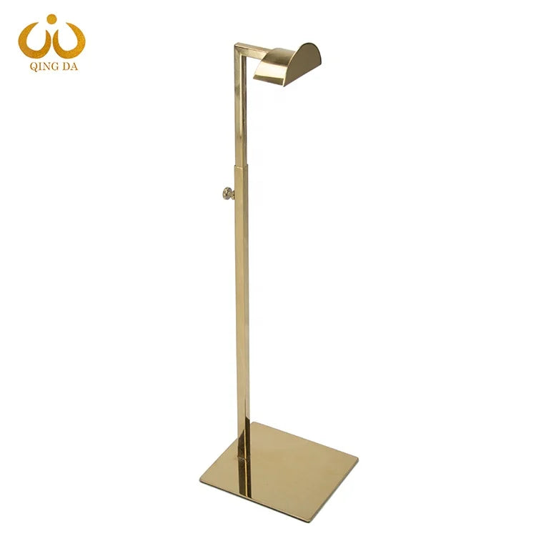 Luxury Design Acrylic  Golden Handbag Stand Sale  Stainless Steel  Stand Handbag
