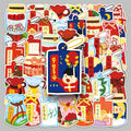 50PCS Factory-supplied Furniture Stickers Personalized Waterproof Decoration Festive Fukubukuro Stickers
