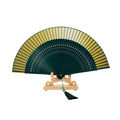 Personalized Bamboo Silk Folding Hand Fans Chinese Retro Large Handheld Fan Wedding Party Gift for Women