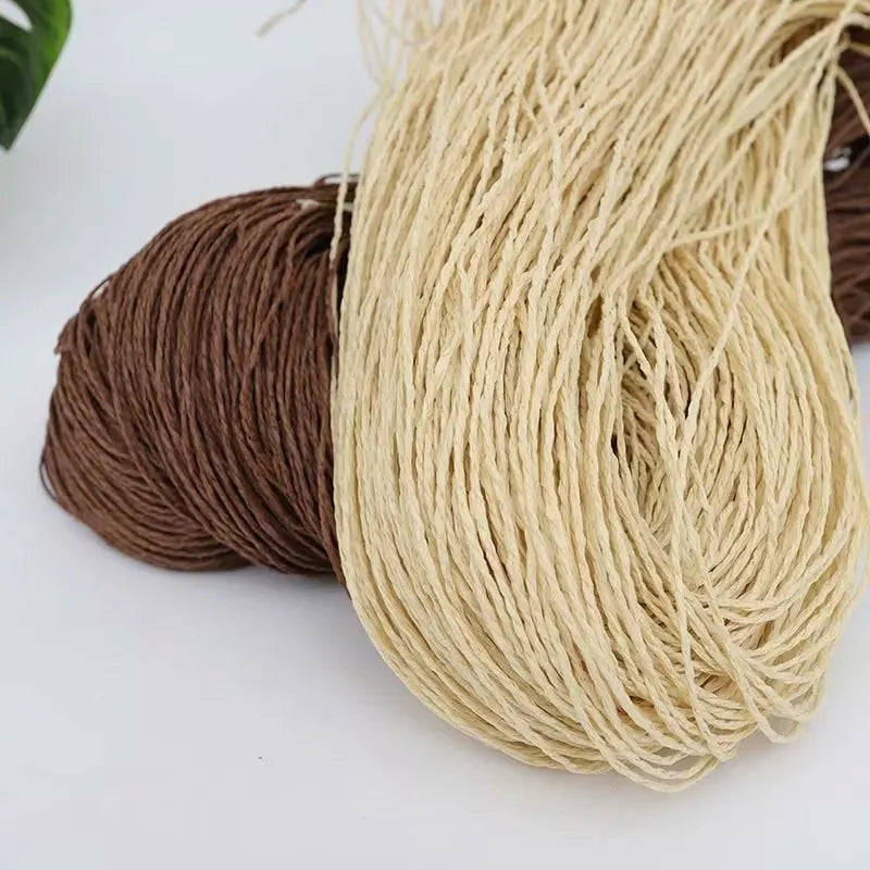 Factory Sale DIY Handmade Raffia Rope 2mm Eco-friendly Lafite Grass Raffia Yarn for DIY Bag and Hat