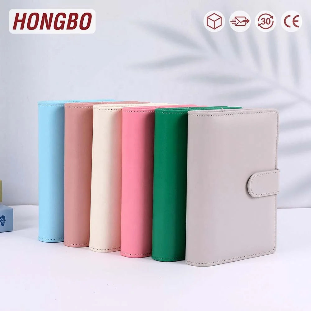 Hongbo 11-Color A6 Basic Planner New Release Budget Binder PU Money Cash Bill Organization for School Use Includes Cash