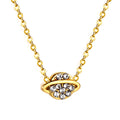 Ason Jewelry Fashion 18K Gold Plated Necklace Cute Stainless Steel Girl's Planet Pendant Necklace