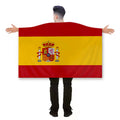 Promotional Product Factory Wholesale Cheap Spain Cape Flag 100%polyester Double-side Custom Spain Cape Flag