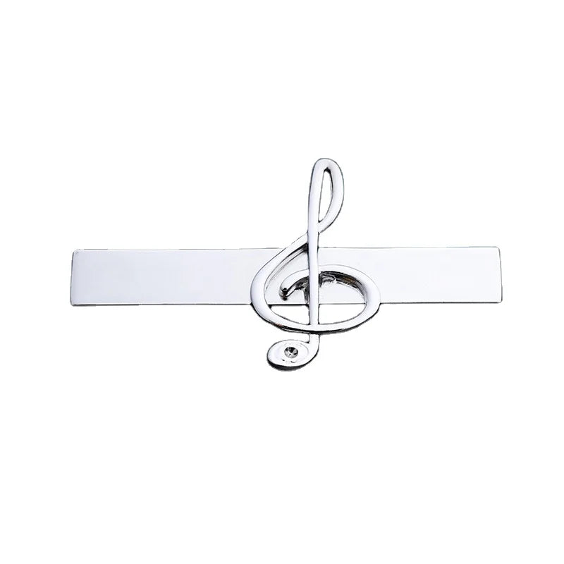 Wholesale Music Gifts Bow Tie Clip Metal Logo Brooches
