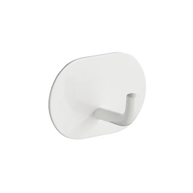 CUSTOM Stainless Steel Kitchen Bathroom Rust-Proof Oval Metal Hooks for Hanging Towel Robe Adhesive Hooks