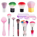 Beauty Nail Cleaning Brush Custom Salon Manicure Pedicure Nail Art Care Cleaning Tools Plastic Handle Soft Nail Dust Brush