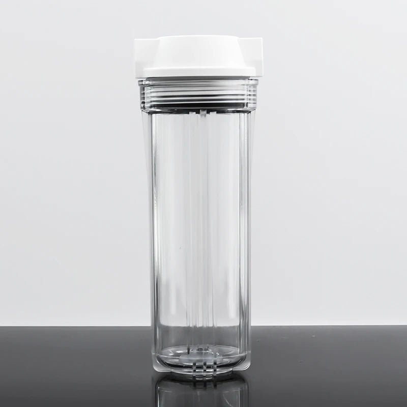 10" Transparent PP Thermal Ultra-thin Empty Water Filter Housing for RO Drinking Water Purifier Osmosis System