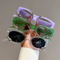 0347 Fashion Snake Cat Eye Designer Sunglasses Famous Brands Oval Purple Black 2022 Sunglasses for Men