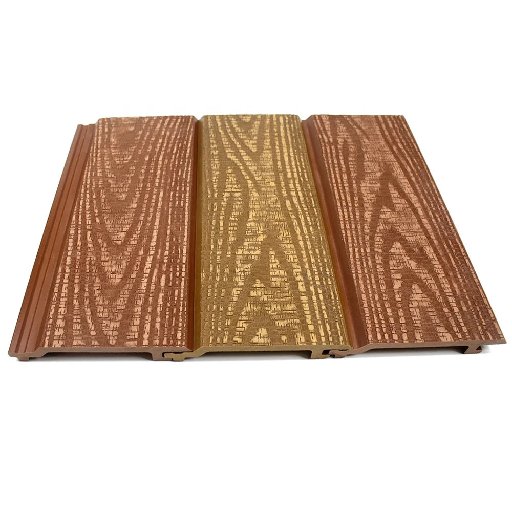 Deeply Embossed WPC Wall Board for Outdoor Building Exterior Decoration Co-Extruded Wood Plastic Composite Cladding Panel