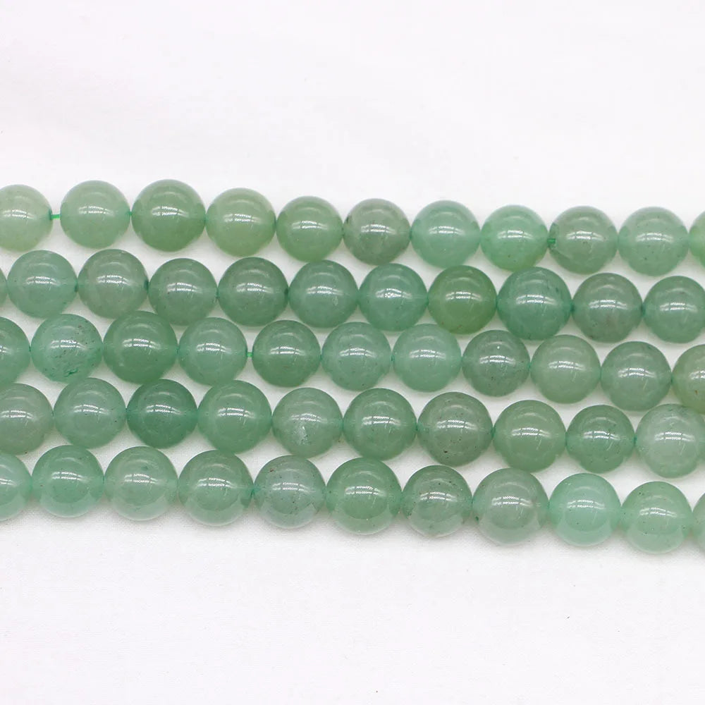 Wholesale Natural Stone Crystal Loose Stone Beads 6mm 8mm 10mm Green Aventurine Beads for Jewelry Making