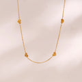 None Tarnished 18K Gold Plated Stainless Steel Geometric Link Chain Choker Necklace for Women Trendy Gift