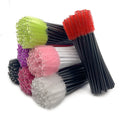 Cosmetic Micro Colorful Black Solid Makeup Nylon Eye Wand Lash Disposable Mascara Applicator Brush Extension Spoolie Eyelash