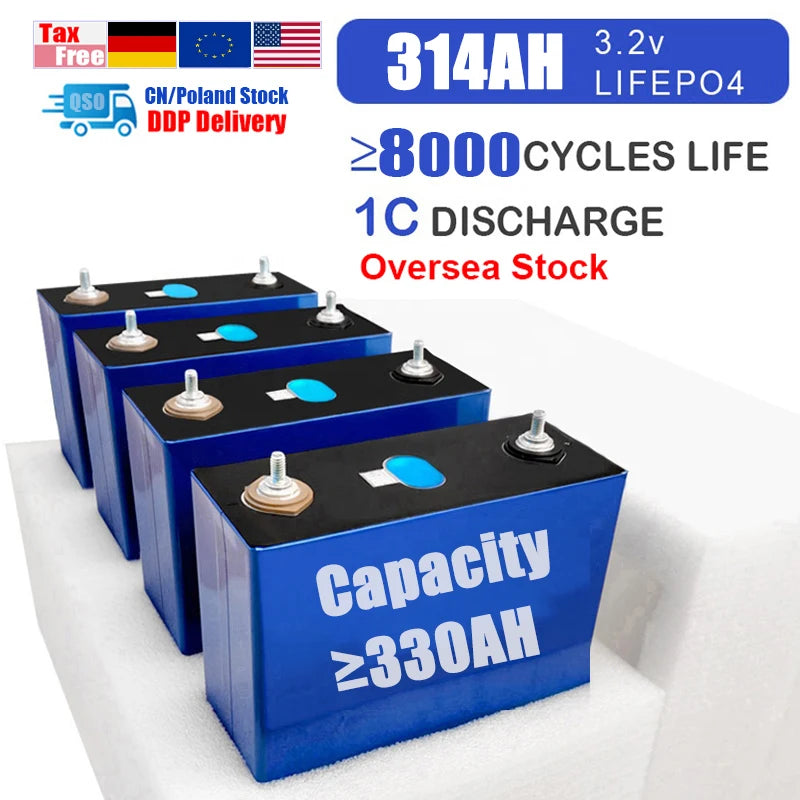 Europe EVE Lifepo4 MB31 314Ah 330Ah 324AH 320AH Akku 314 Ah 3.2V Rept/Calb/Catl 350Ah 280Ah 340Ah Lifepo4 Lithium Battery Cell