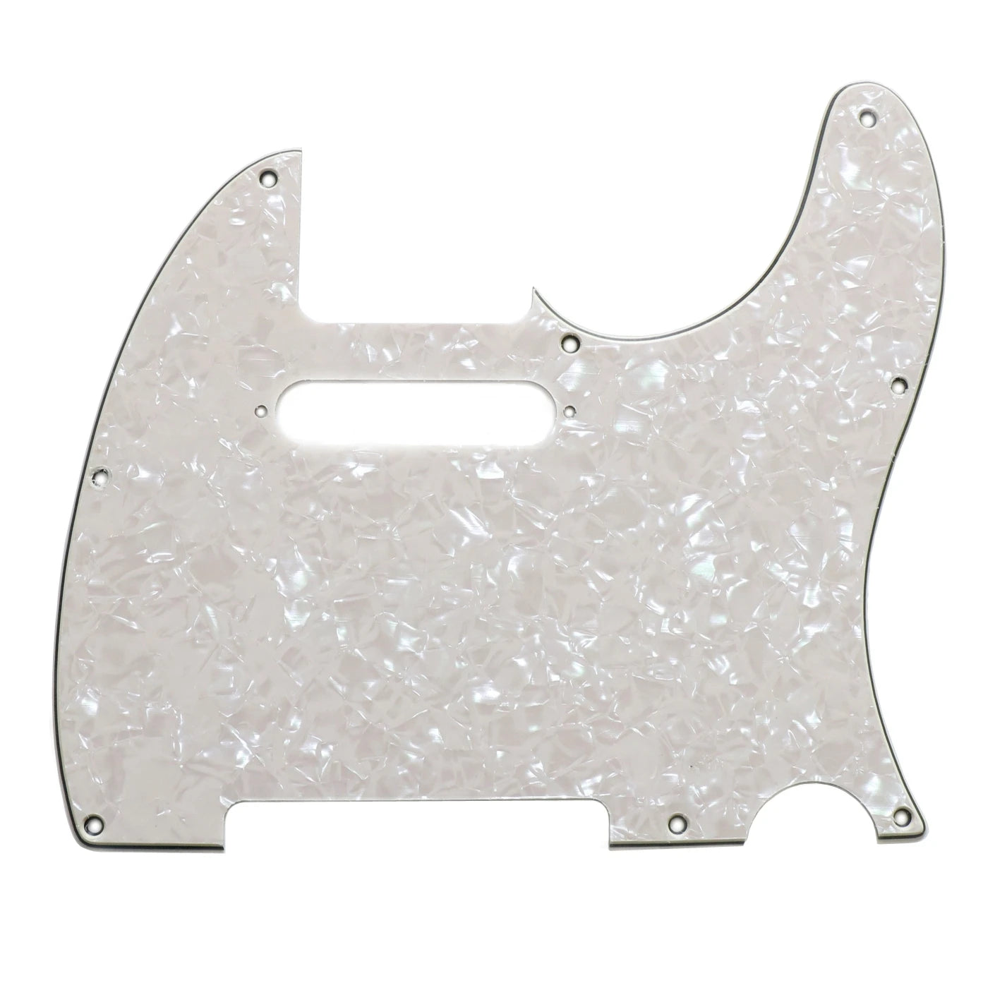 Vintage White Pearloid Plastic TL Guitar Pickguard US Standard Neck Pickup Route for TLP08 Model 8 Holes for Electric Guitar