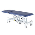 Manual Examination Couch Hydraulic Pump Treatment Physiotherapy Table 2 Section Chiropractic Couch Hydraulic Massage Table